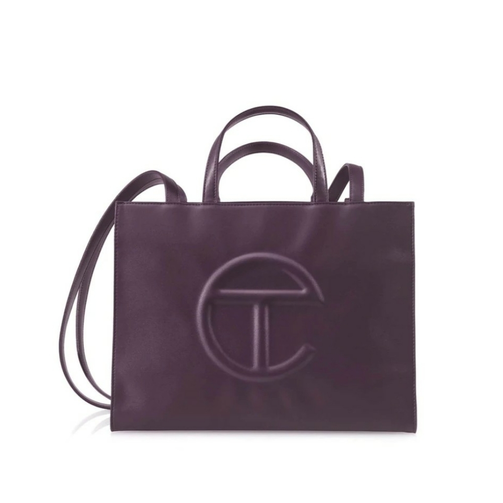 Telfar Medium eggplant tote bag